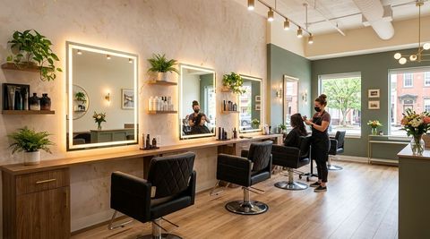 Illustration of Gio's 222 Hair Salon, beauty salon in Lock Haven, PA